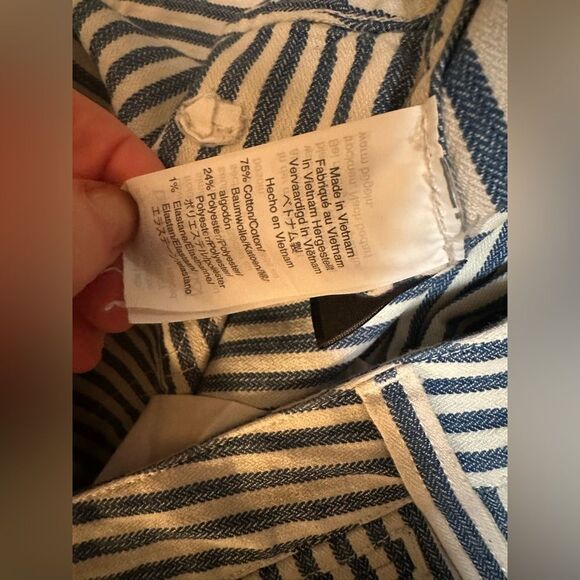 Madewell Blue Striped Pants - - Picture 6 of 7